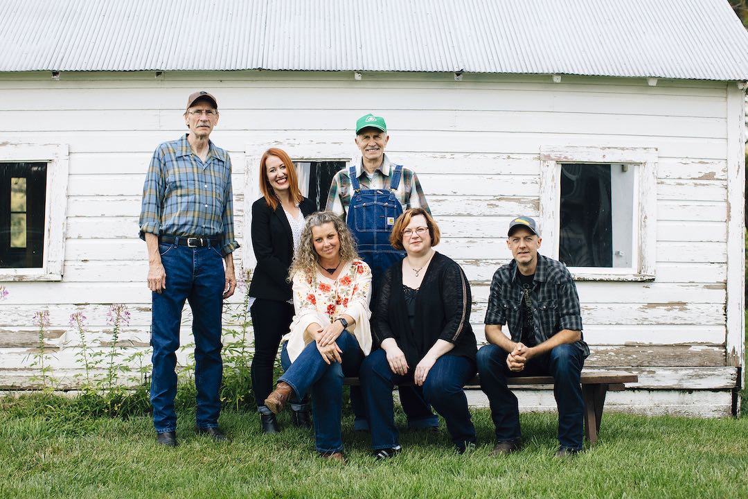 Eminent Domain playwright Laura Leininger-Campbell with cast