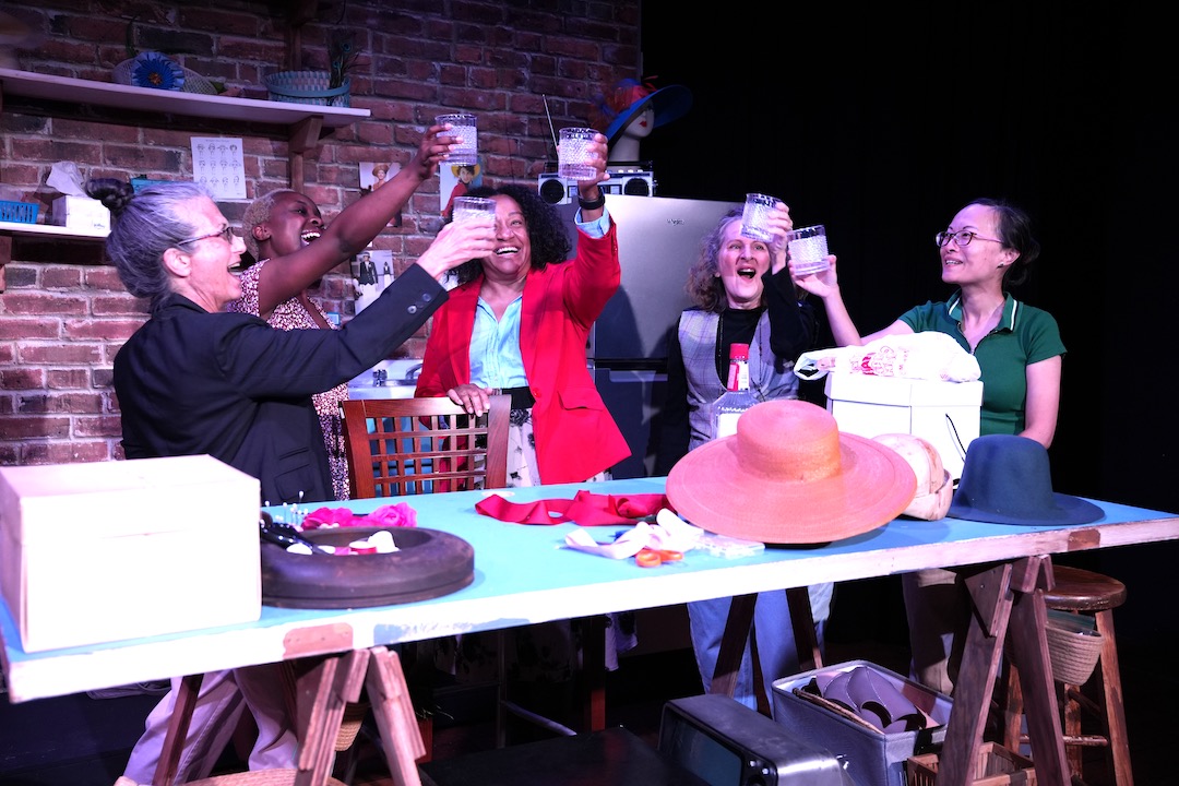 Eminent Domain playwright Laura Leininger-Campbell with cast